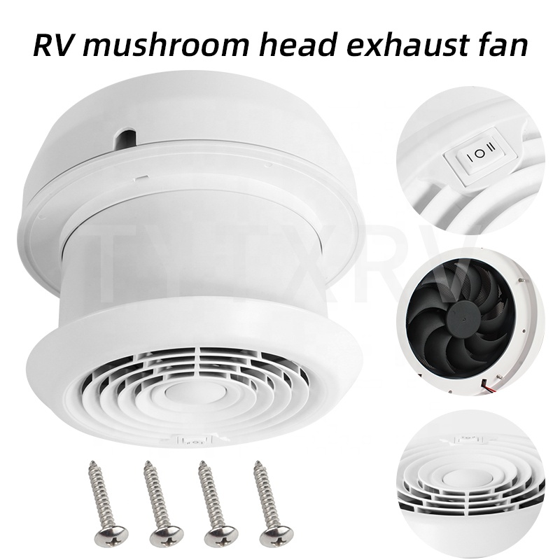Travel Accessories Usa - RV Accessories DC12V/24V Strong Wind Mushroom