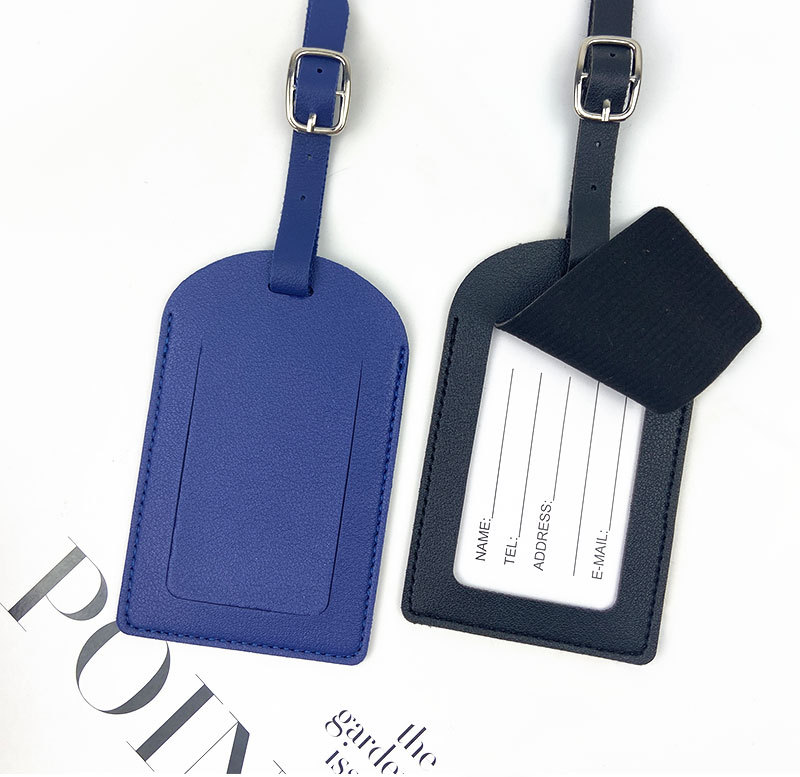 Luggage Tag Leather - PU Luggage Tag Light Soft Travel