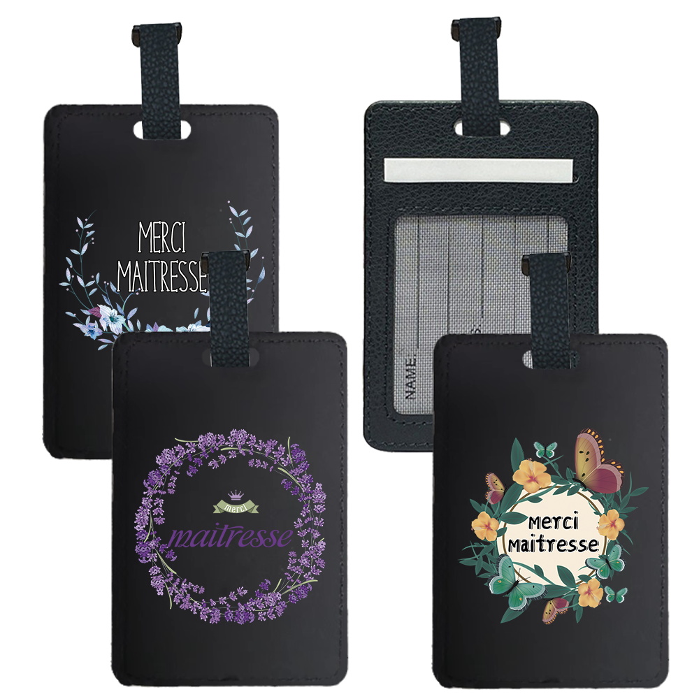 Luggage Tag Leather - Pu Portable Travel Luggage Tag Personalised