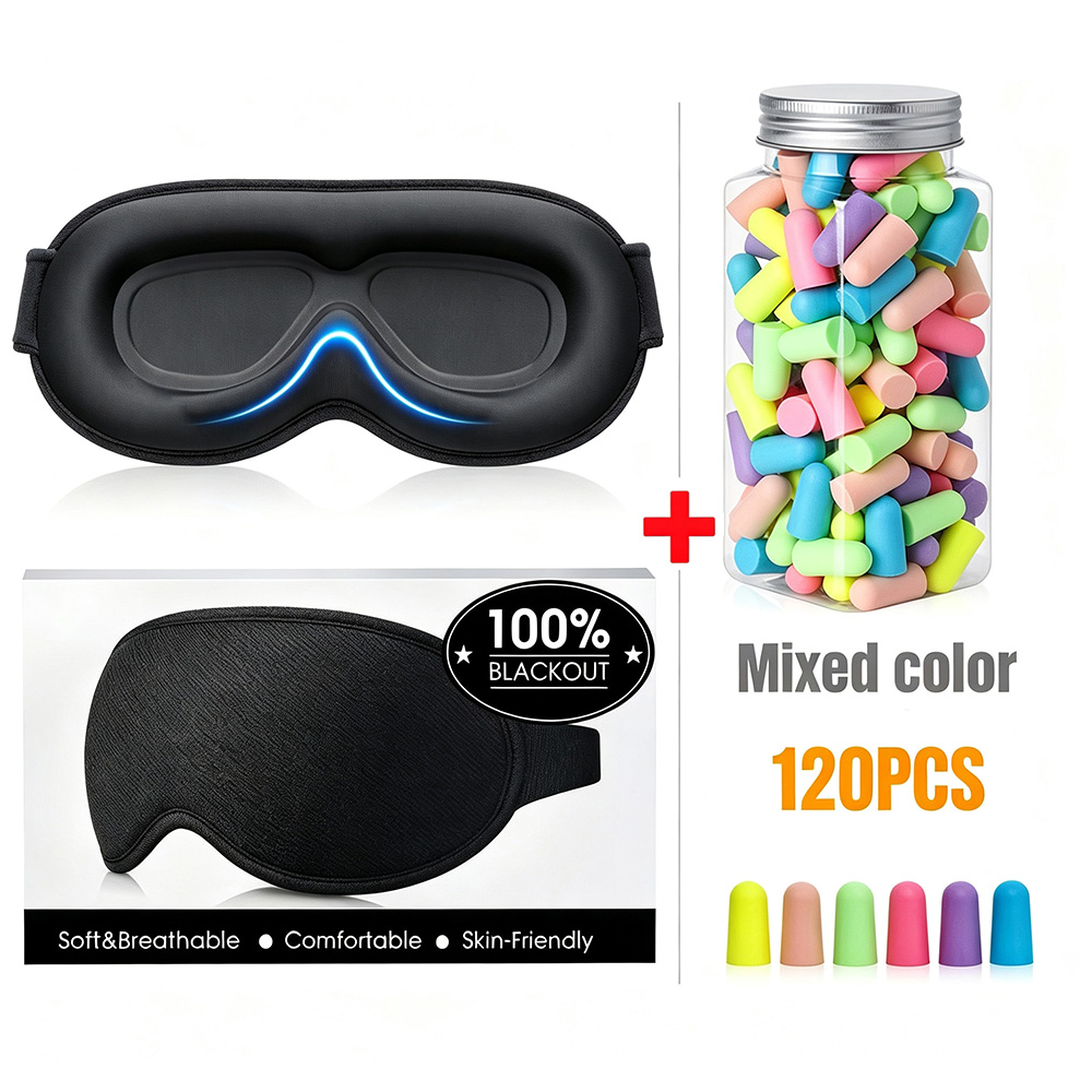 Earplug Set Foam - Sleep Combo Set - 3D Blackout