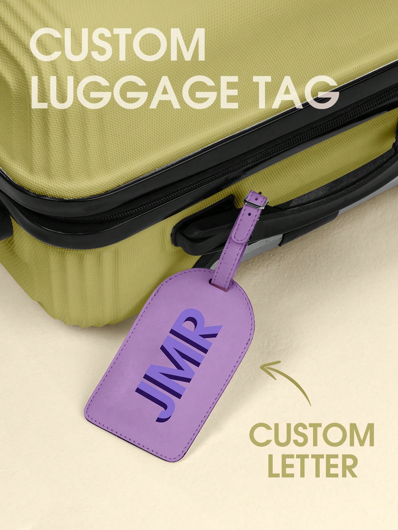 Personalized Initial Luggage T - огляд і ціна Luggage Tag Leather