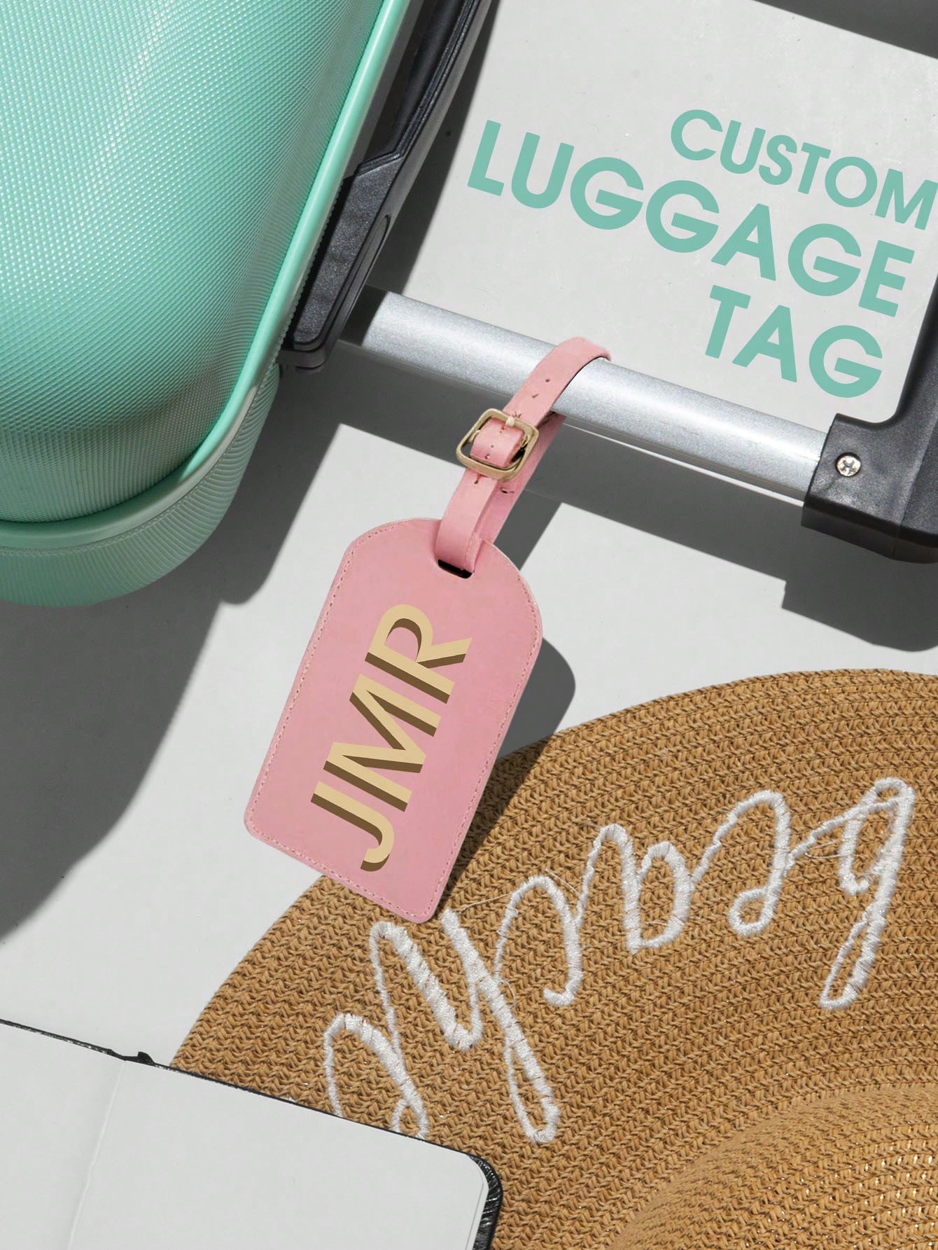Personalized Initial Luggage T - огляд і ціна Luggage Tag Leather