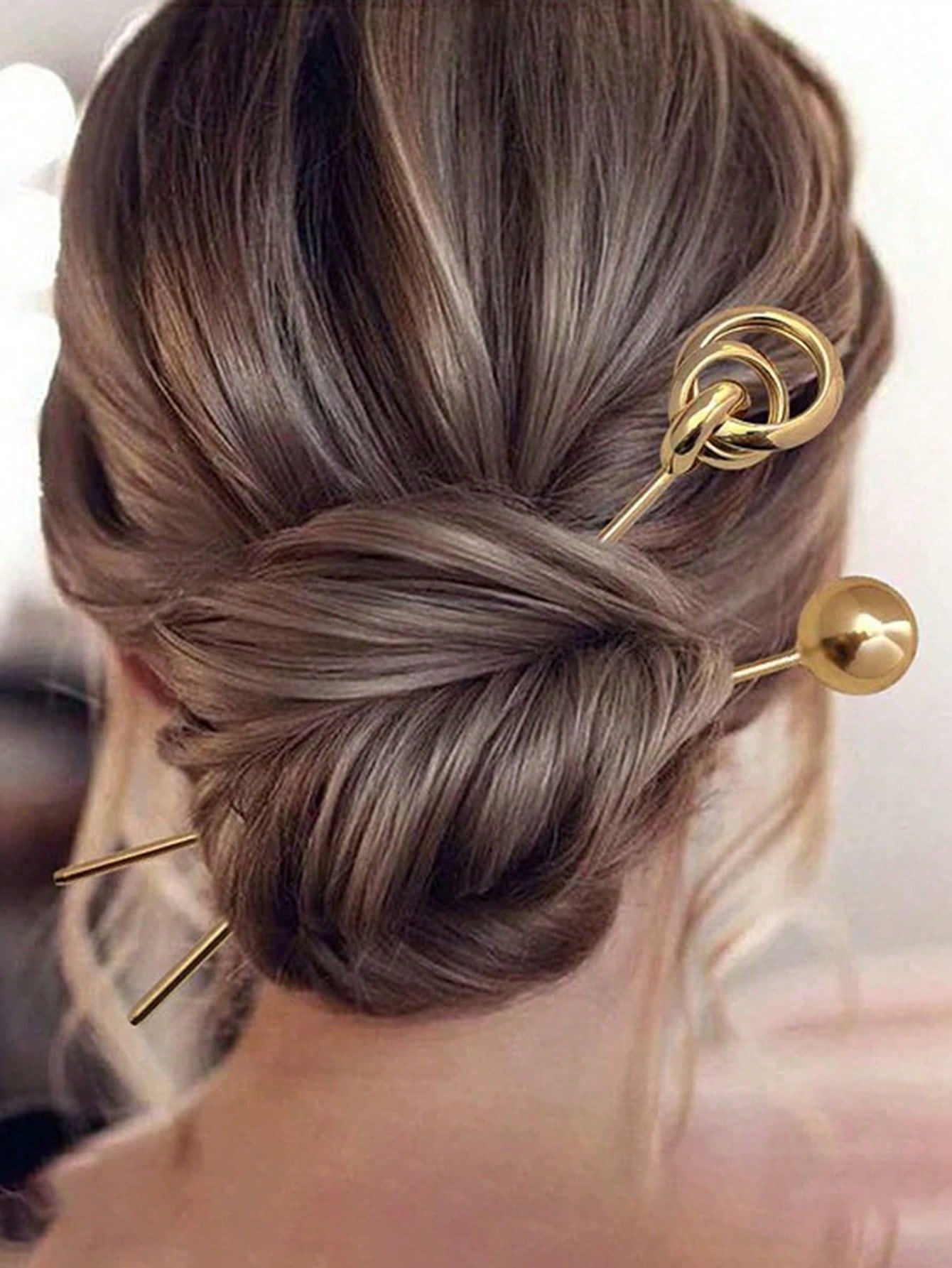 2pcs simple metal hairpin Hair - огляд і ціна Travel Accessories Bunnings