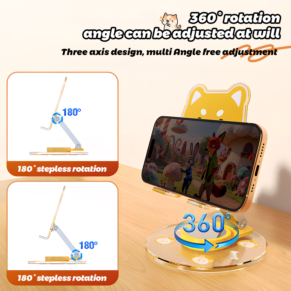 Cute Animal Phone Stand 360 Ro - огляд і ціна Travel Accessories Officeworks