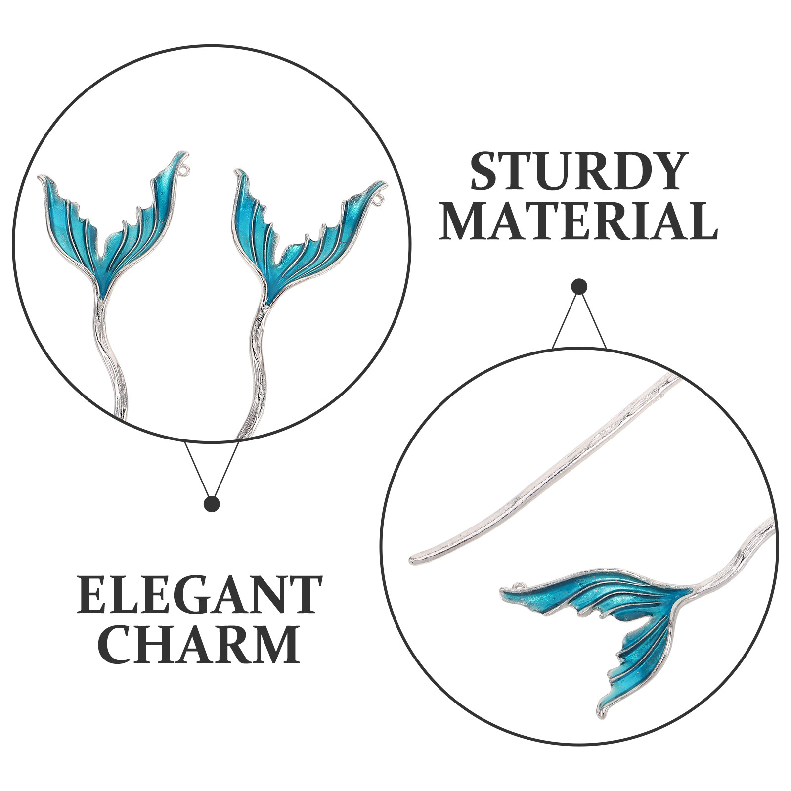 2Pcs Artistic Fishtail Hairpin - огляд і ціна Travel Accessories Bunnings