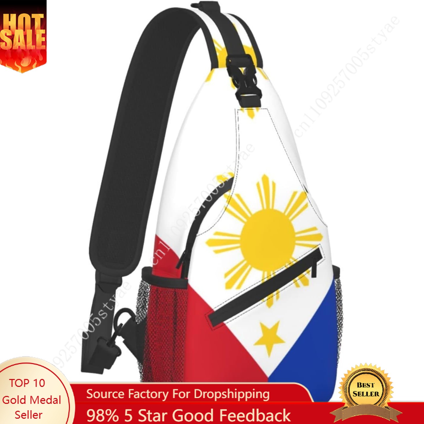 Philippine Flag Sling Backpack - огляд і ціна Travel Accessories Philippines