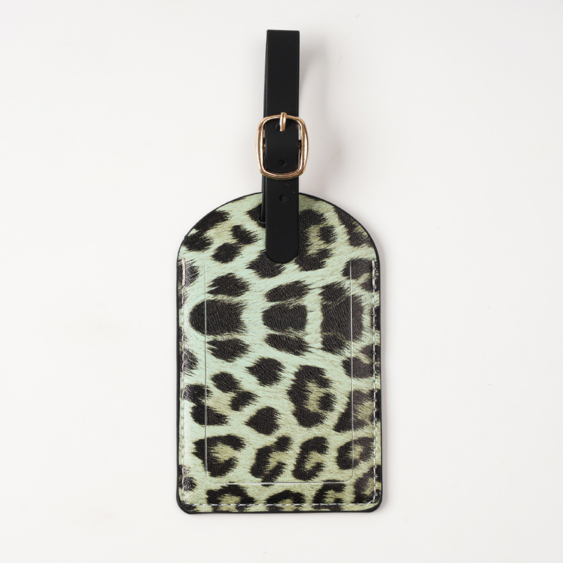 Women Men Fashion Leopard Prin - огляд і ціна Luggage Tag Leather