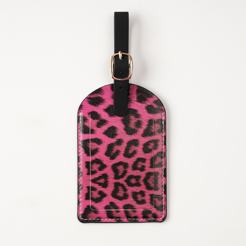 Women Men Fashion Leopard Prin - огляд і ціна Luggage Tag Leather