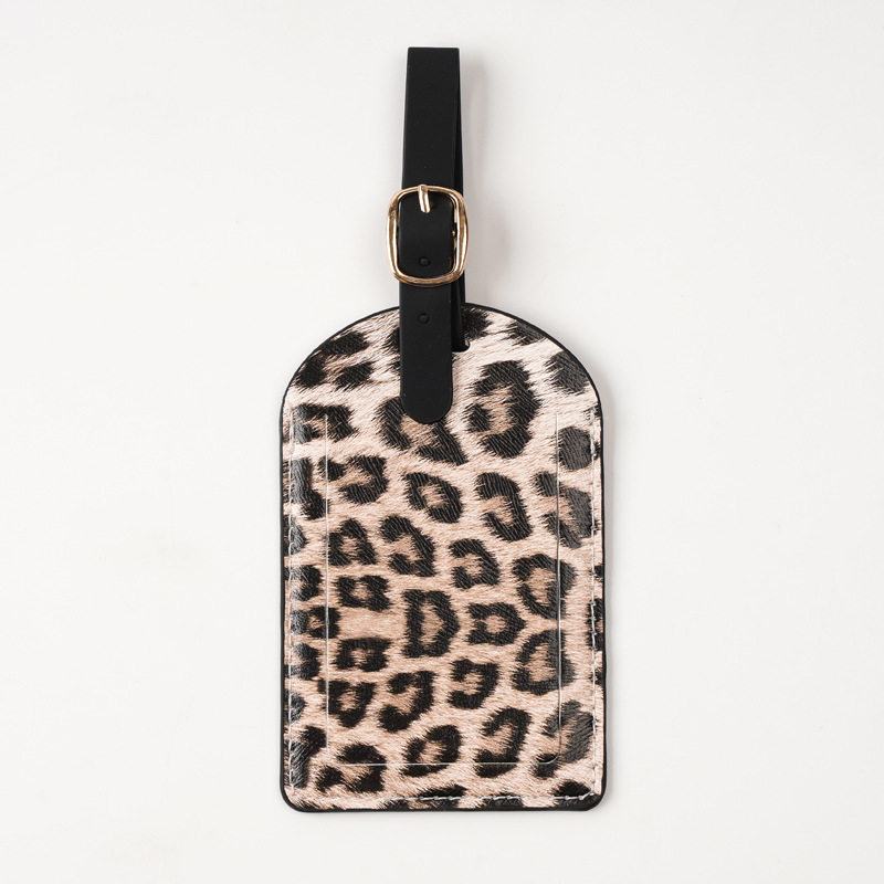 Women Men Fashion Leopard Prin - огляд і ціна Luggage Tag Leather