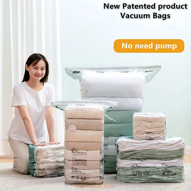 3-5PC No Need Pump Vacuum Bags - огляд і ціна Travel Accessories You Need