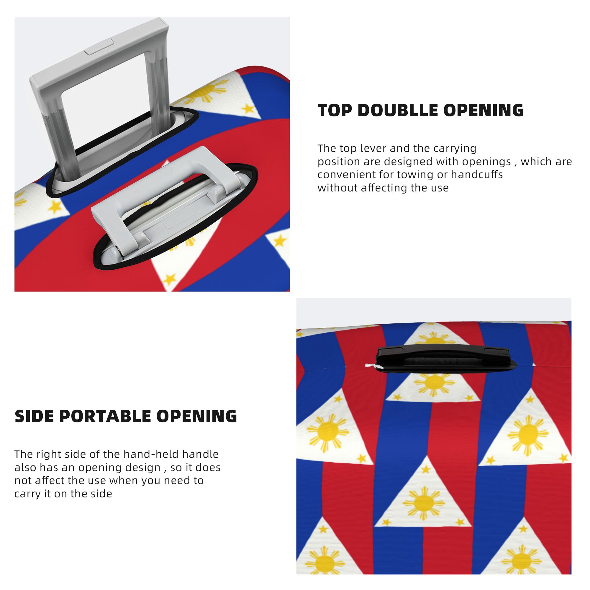 Philippines Flag Luggage Cover - огляд і ціна Travel Accessories Philippines
