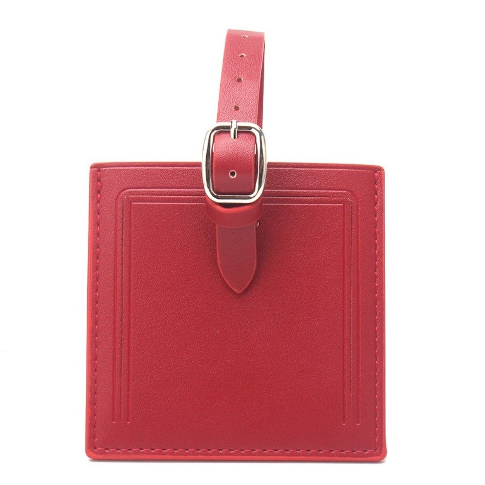 Square Leather Luggage Labels  - огляд і ціна Luggage Tag Leather