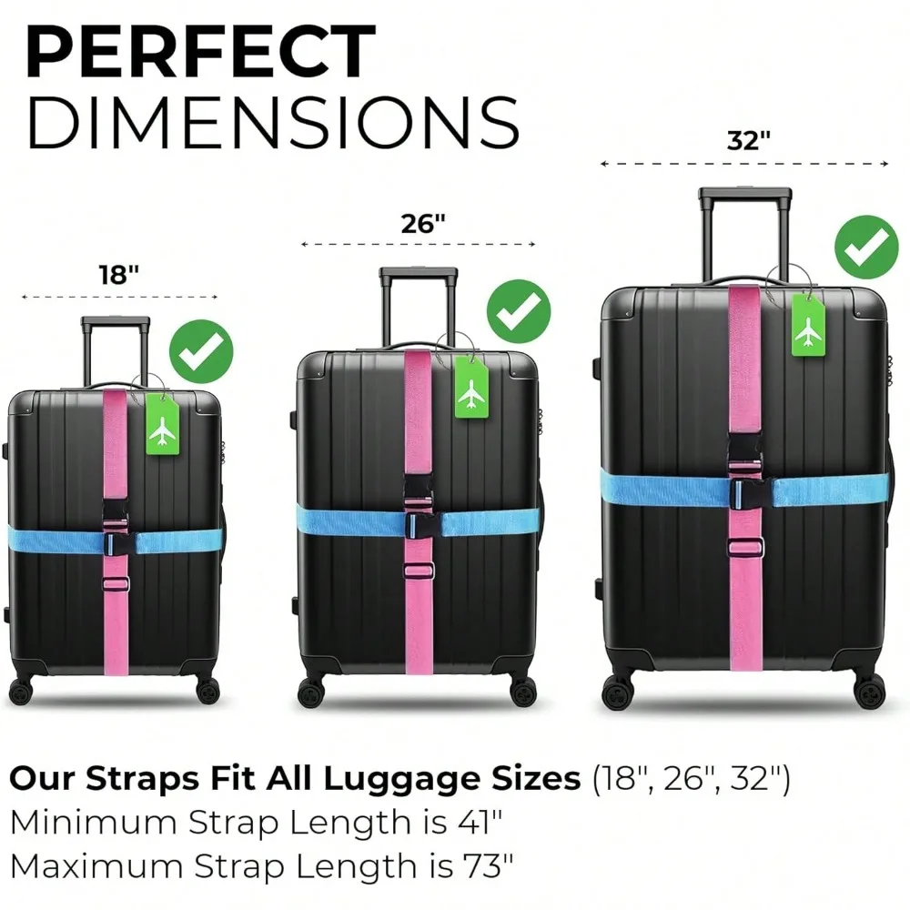 Luggage Strap Set with Luggage - огляд і ціна Travel Accessories List