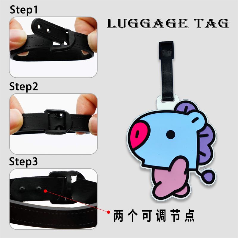 BT21 cartoon cute keychain Kaw - огляд і ціна Travel Accessories List