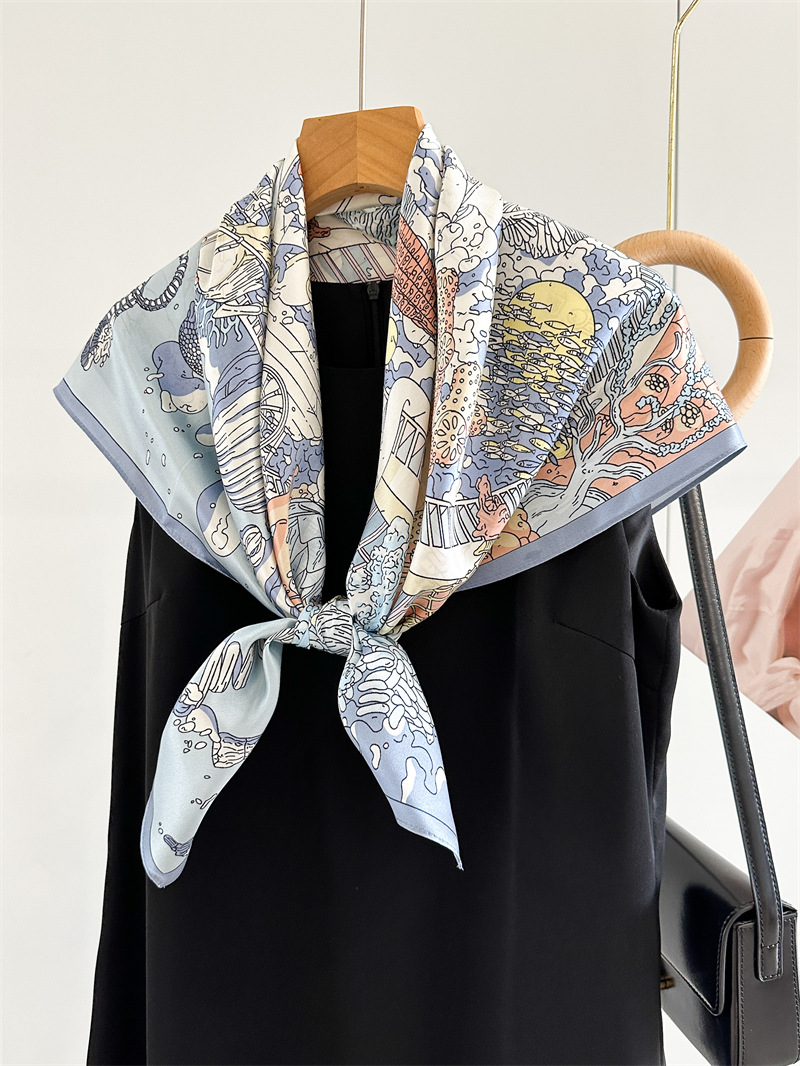 12MM Satin Silk Scarf Women 90 - огляд і ціна Travel Accessories Gifts