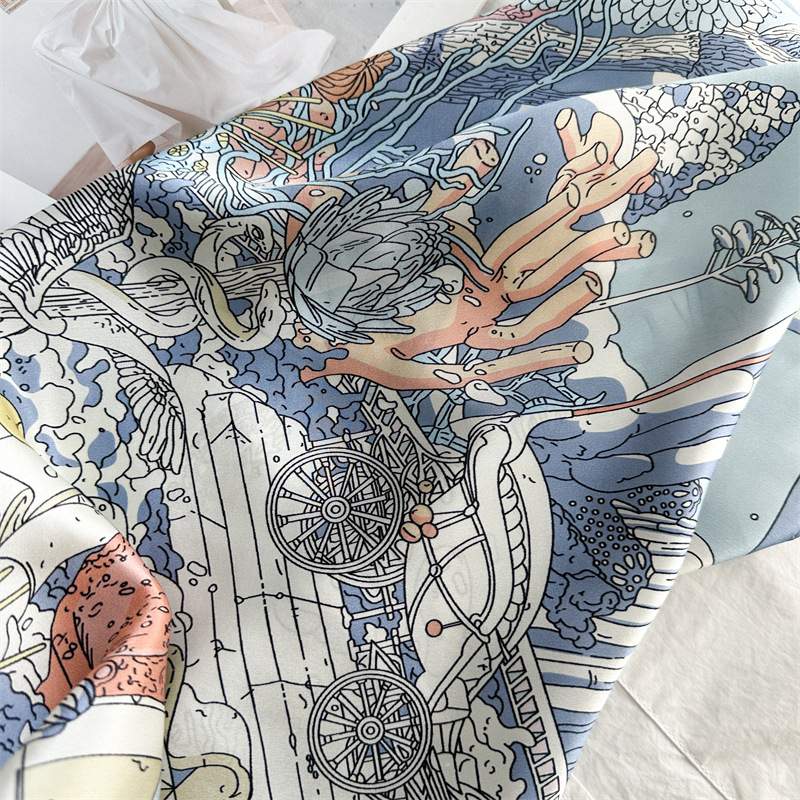 12MM Satin Silk Scarf Women 90 - огляд і ціна Travel Accessories Gifts