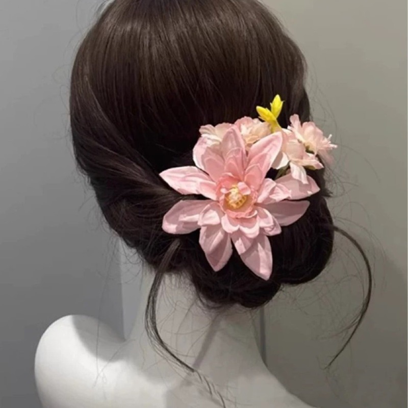 Pink Blue Flower Hair Clip New - огляд і ціна Travel Accessories Bunnings