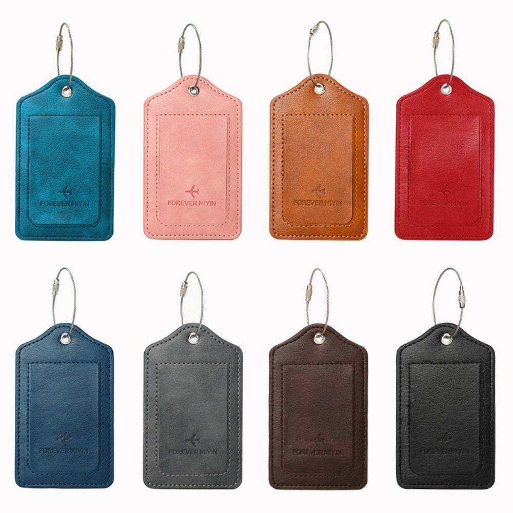 Women Man Anti Loss Wire Rope  - огляд і ціна Luggage Tag Leather