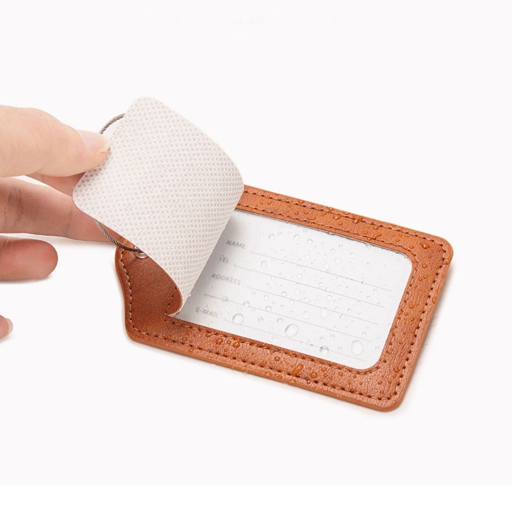 Women Man Anti Loss Wire Rope  - огляд і ціна Luggage Tag Leather
