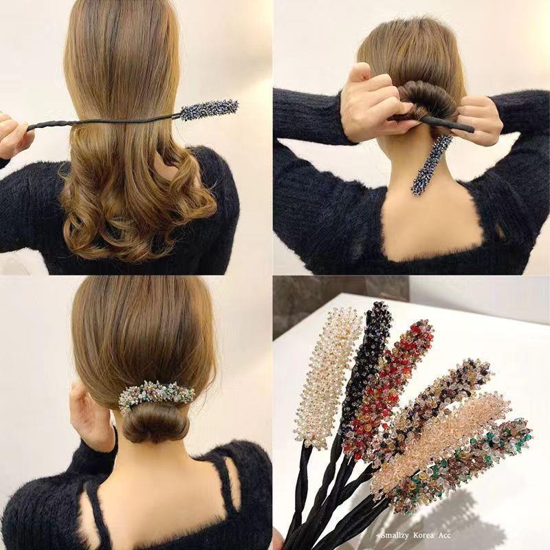 7pcs Crystal Hair Bun Maker Tw - огляд і ціна Travel Accessories Bunnings