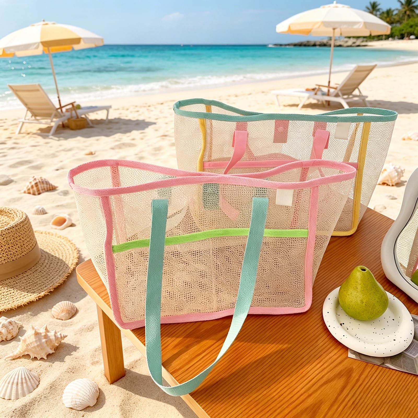 Beach Bags for Women Colorful  - огляд і ціна Travel Accessories Usa