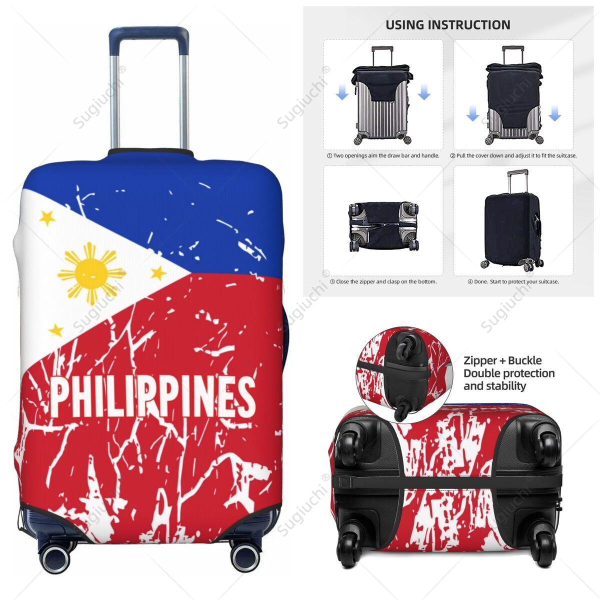 Philippines Flag Luggage Cover - огляд і ціна Travel Accessories Philippines