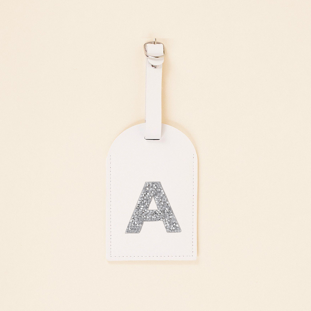 A-Z Rhinestone Monogram Leathe - огляд і ціна Luggage Tag Leather