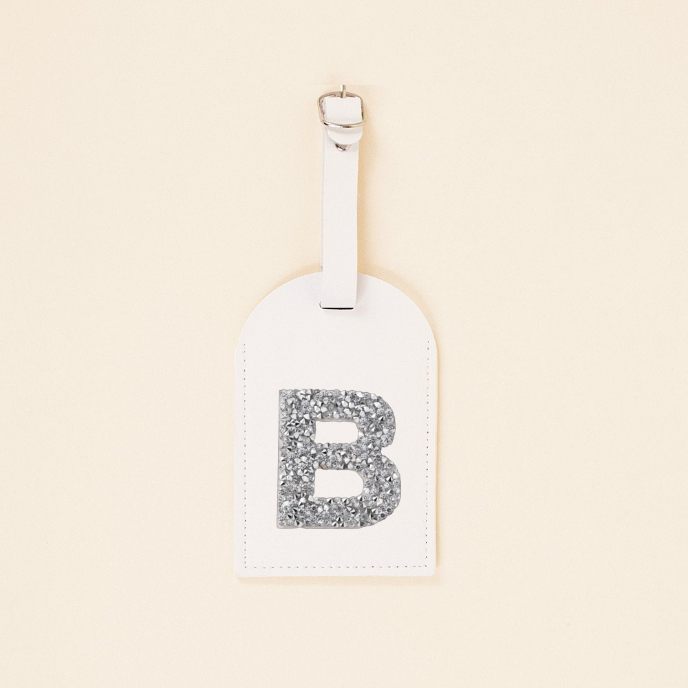 A-Z Rhinestone Monogram Leathe - огляд і ціна Luggage Tag Leather