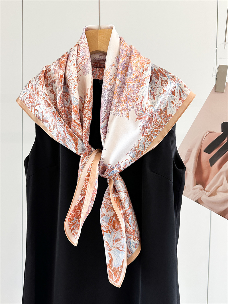 Soft Silk Scarf Women Square B - огляд і ціна Travel Accessories Gifts