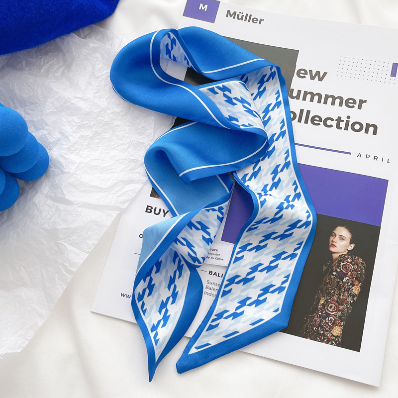 Klein blue silk scarf new chec - огляд і ціна Travel Accessories Gifts