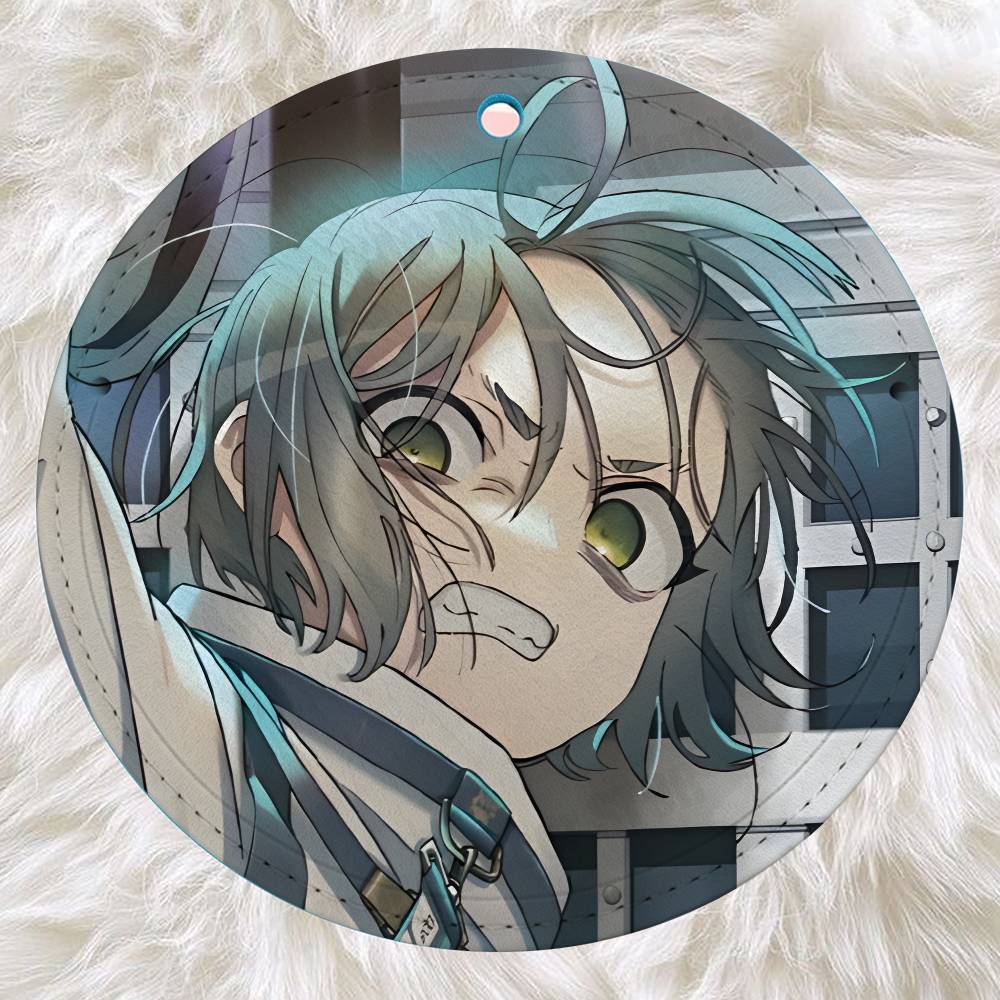 Anime M-Milgram Cartoon Name A - огляд і ціна Luggage Tag Leather