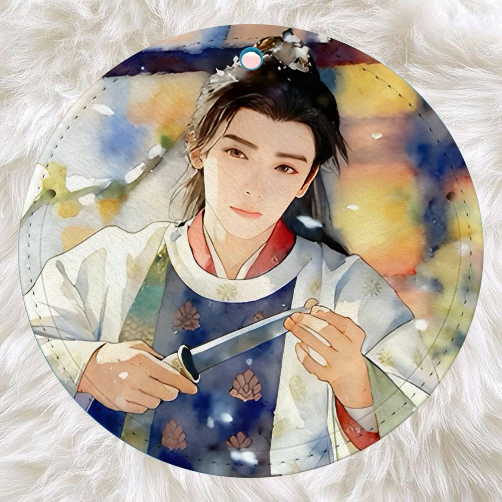 Yu Ming Cha Gu Illustration TV - огляд і ціна Luggage Tag Leather